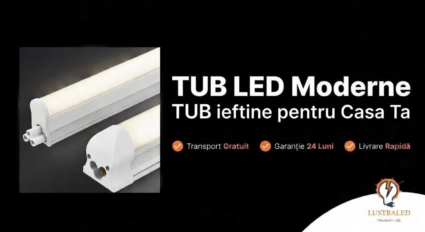 tub LED T8 iluminat interior economic pentru birou