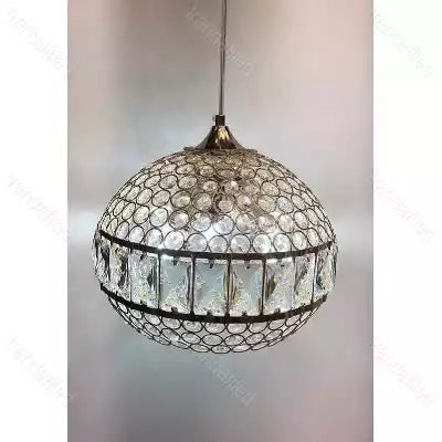 Lustra 338/200, cristal, schelet inox, inaltime ajustabila 30-90 cm, dulie E27 - lustra led