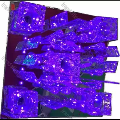 Lustra 663, multicolora, telecomanda, 5*e27 dulie ceramica, leduri Multicolor - lustra led