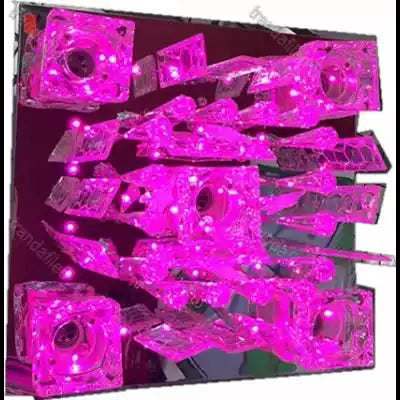 Lustra 663, multicolora, telecomanda, 5*e27 dulie ceramica, leduri Multicolor - lustra led