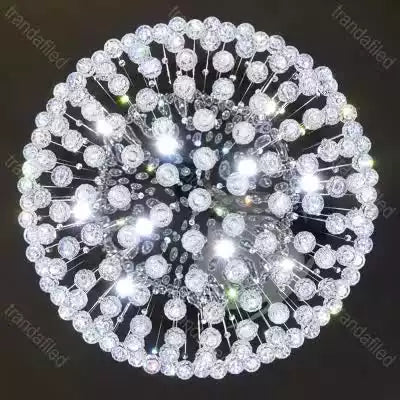 Candelabru cristal 6851/450,60W, aluminiu/cristale artificiale - lustra led