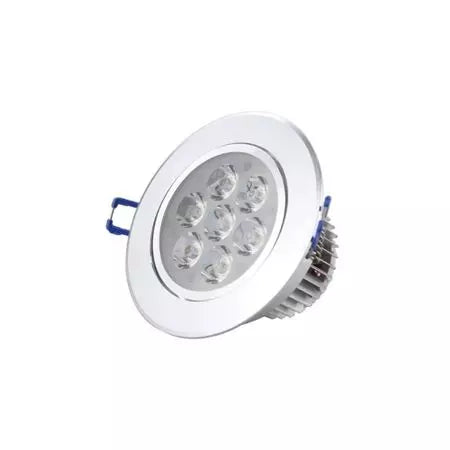 Spot LED 1W / 3W / 5W / 7W / 9W / 12W / 15W / 18W Rotund Mobil Argintiu 220V – Iluminat Modern și Eficient - lustra led
