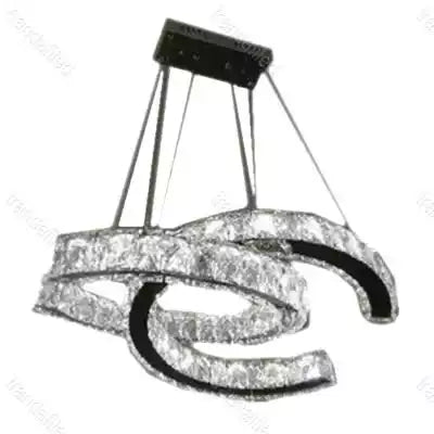 Lampa suspendata eleganta Pendul LED Varrazo, L8231, Crom-Cristal, 56W.telecomanda - lustra led