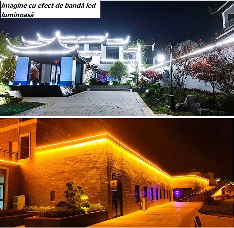 Bandă LED RGB 12V Interior 60 LED-uri/ml, 14W, Iluminat Colorat și Eficient pentru Decor - lustra led