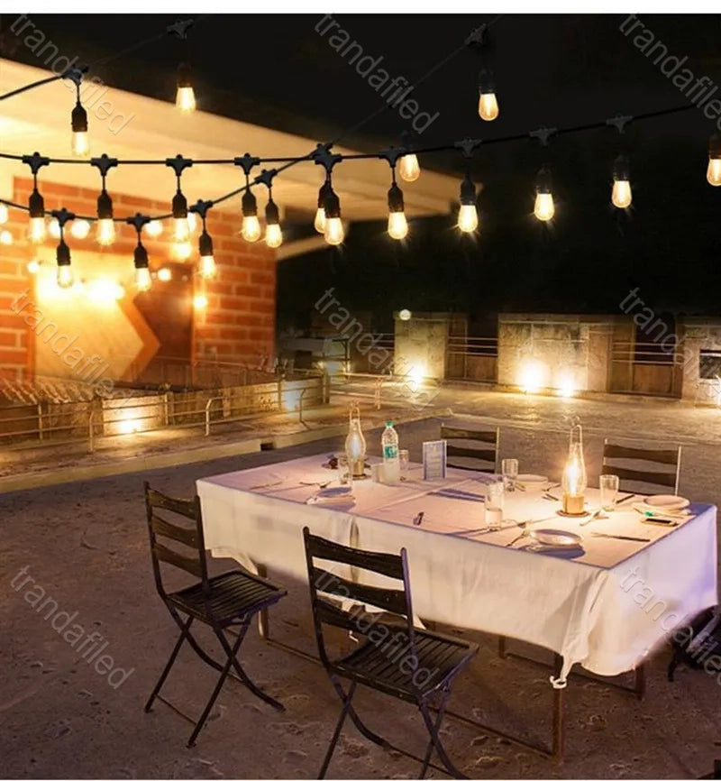 Ghirlanda luminoasa cu pendule, interconectabil, E27, IP65 - lustra led