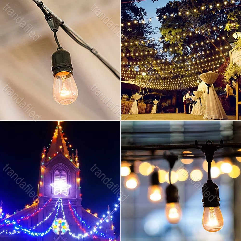 Ghirlanda luminoasa cu pendule, interconectabil, E27, IP65 - lustra led