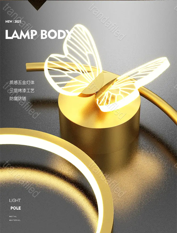 aplica-led-fluture-auriu-28w-cu-lumina-rece-naturala-calda-pentru-copii