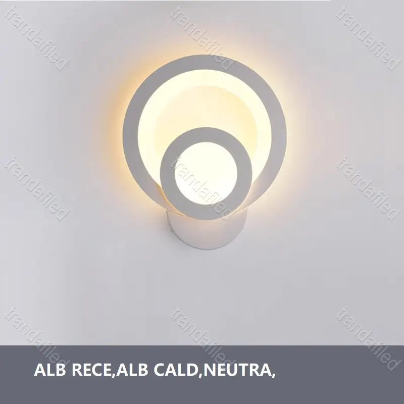 aplica-led-moderna-35w-3-culori-design-cercuri-alb-negru-26cm-iluminat-modern-decorativ