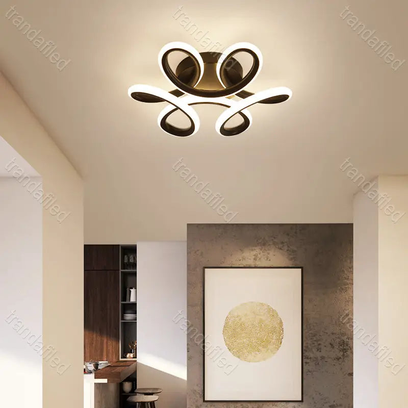 aplica-led-8145bk-neagra-moderna-cu-lumina-rece-naturala-calda