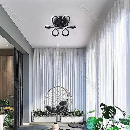 aplica-led-8145bk-neagra-moderna-cu-lumina-rece-naturala-calda