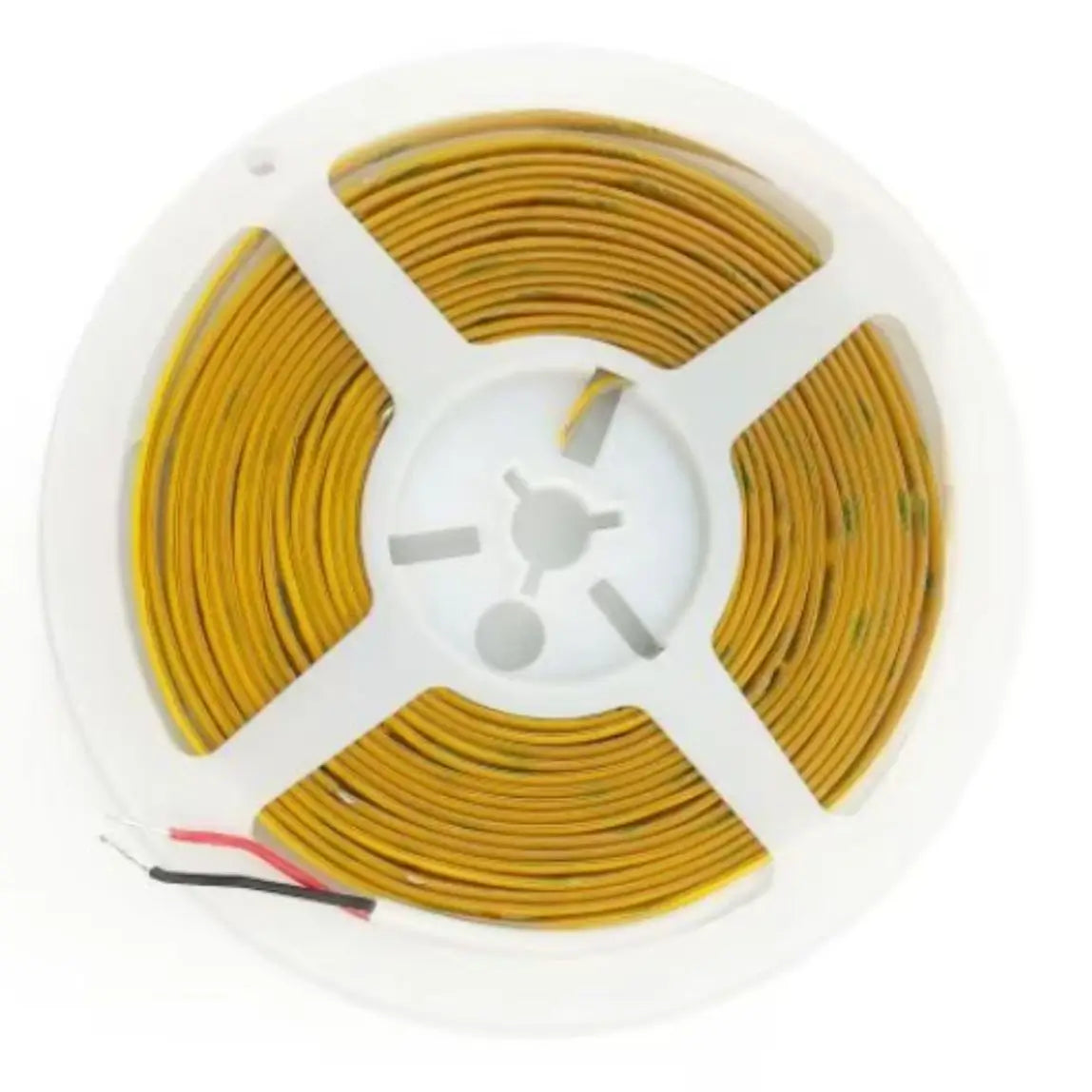 Bandă LED COB 24V rolă de 5 metri, vedere de sus pe mosor
