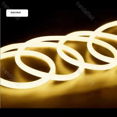 Furtun LED Neon Flex Runda 220V, 100m/10m, RGB / Albastru / Roșu / Verde, Iluminat Flexibil și Durabil