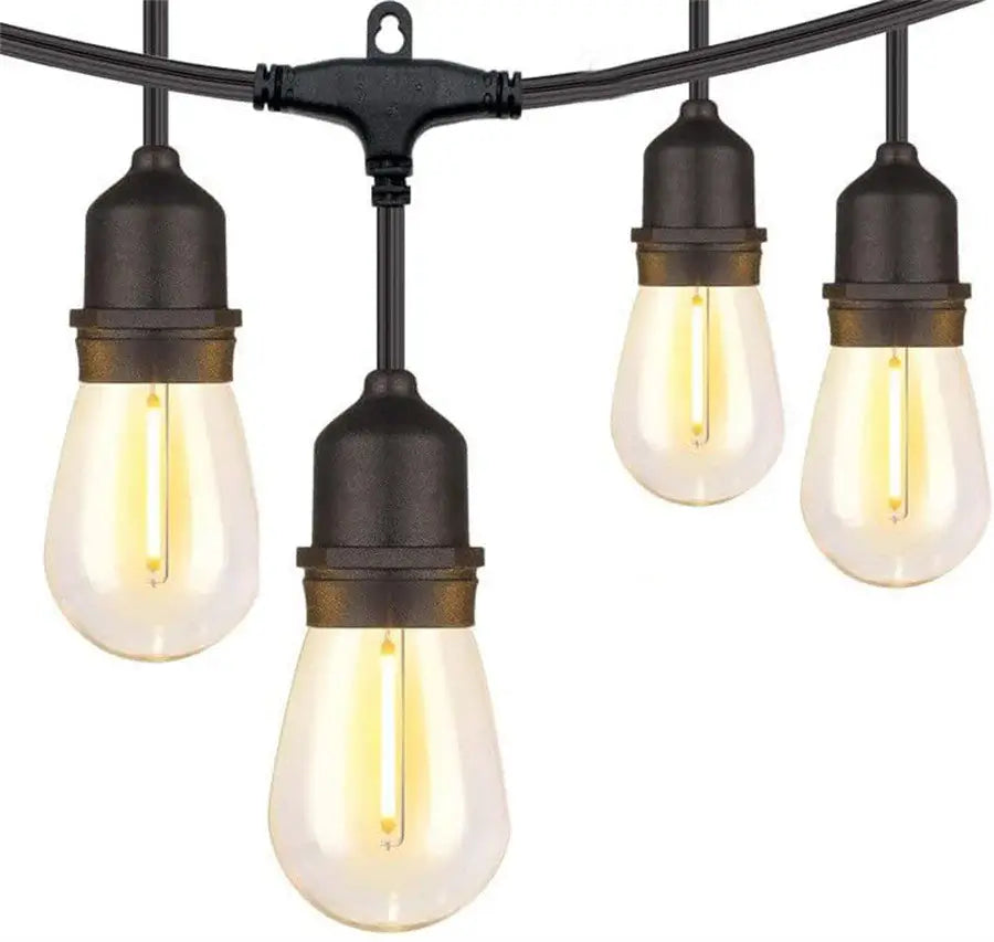 ghirlanda becuri exterior 5m cu 10 dulii e27 fara becuri pentru gradina terasa