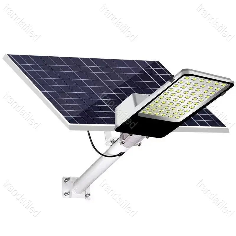 Lustră Stradală Solară LED 100W cu Panou Fotovoltaic și Baterie 35Ah – IP65 Exterior