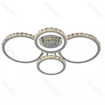 Lustră LED 208W cu Telecomandă, Negru, 3 Culori, Dimabilă, Design Modern, Tavan - lustra led