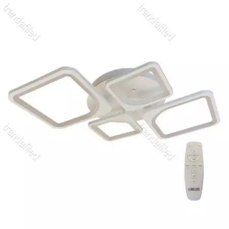 lustra-led-cu-design-modern-4-patrate-130w-dimabila-cu-telecomanda-si-3-culori-de-lumina-pentru-living-dormitor-sau-birou