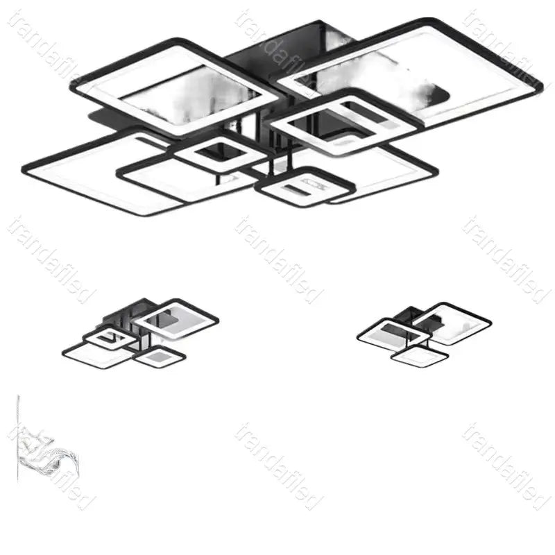 lustra-led-de-tavan-320w-neagra-cu-design-modern-si-telecomanda-dimabila-cu-3-culori-de-lumina-pentru-living-sufragerie-sau-birou