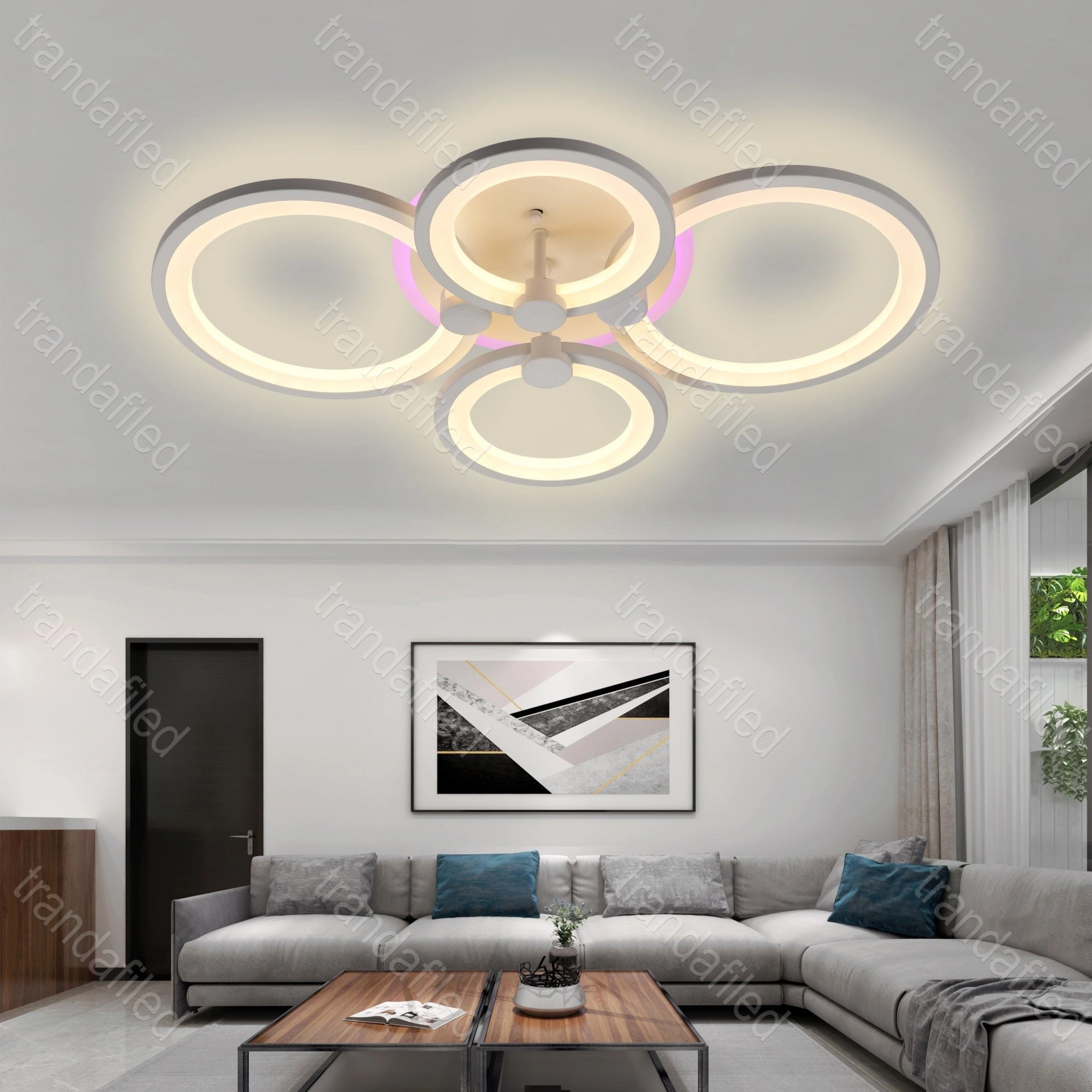 lustra-led-de-tavan-cu-4-cercuri-model-8823rgb-iluminare-multicolora-rgb-si-3-culori-de-lumina-calda-rece-naturala-cu-telecomanda-si-intensitate-reglabila