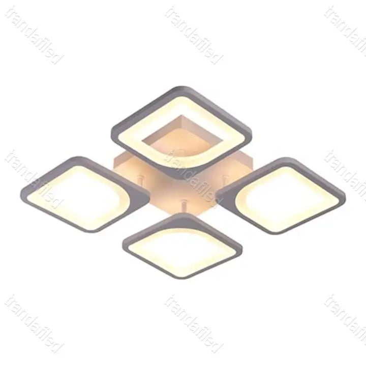 lustra-led-cu-4-patrate-neagra-design-modern-iluminat-interior