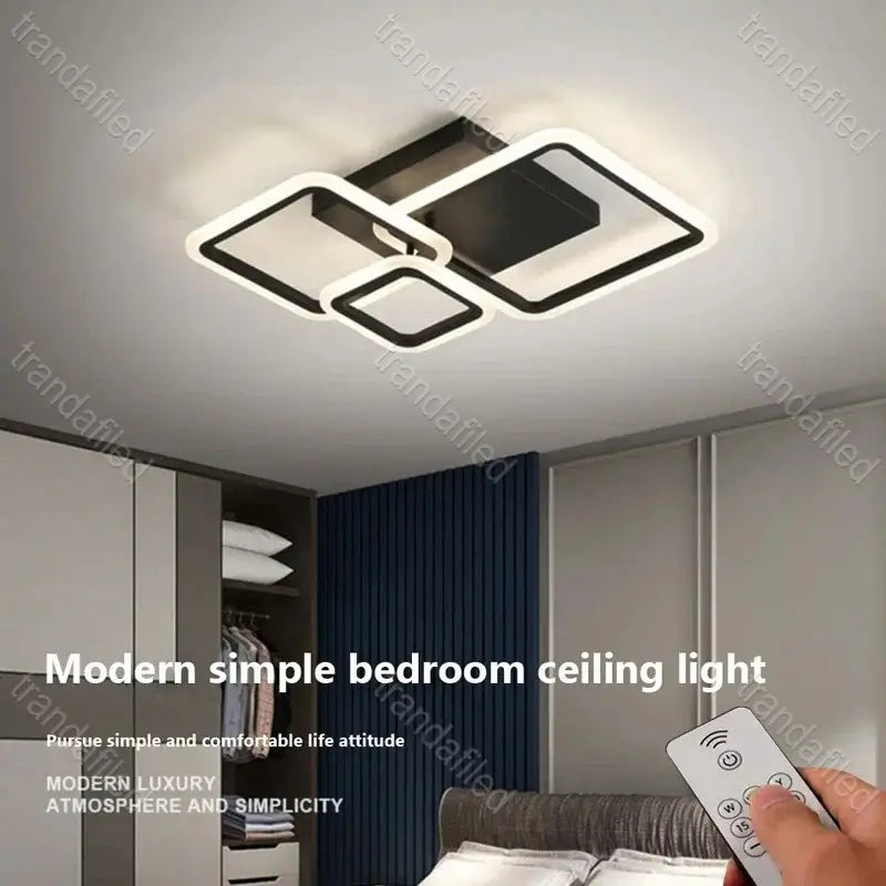 lustra-led-de-tavan-320w-neagra-cu-design-modern-si-telecomanda-dimabila-cu-3-culori-de-lumina-pentru-living-sufragerie-sau-birou