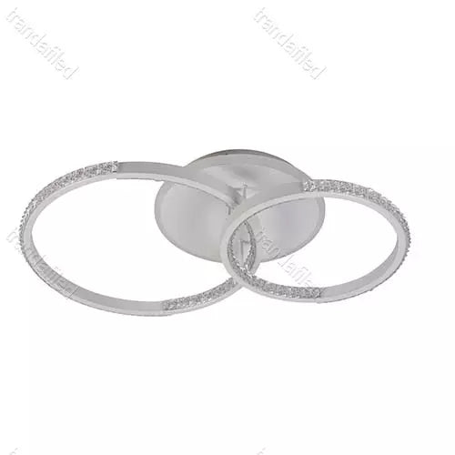 lustra-led-90w-cu-telecomanda-dimabila-cu-2-cercuri-albe-design-modern-tavan-interior