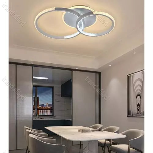 lustra-led-90w-cu-telecomanda-dimabila-cu-2-cercuri-albe-design-modern-tavan-interior
