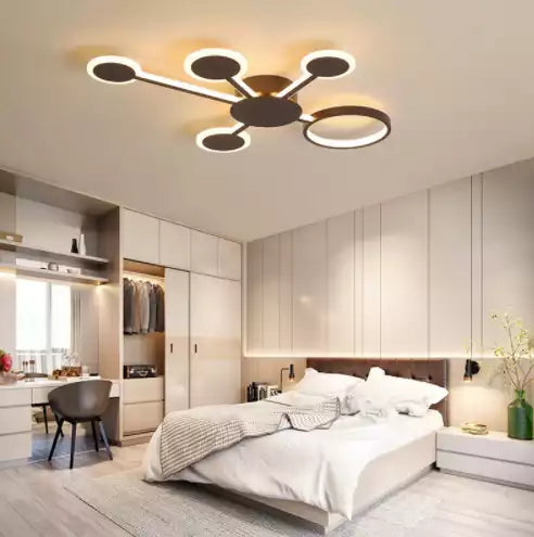 lustra-led-92w-cu-telecomanda-dimabila-design-modern-cu-cercuri-tavan-alb-si-negru