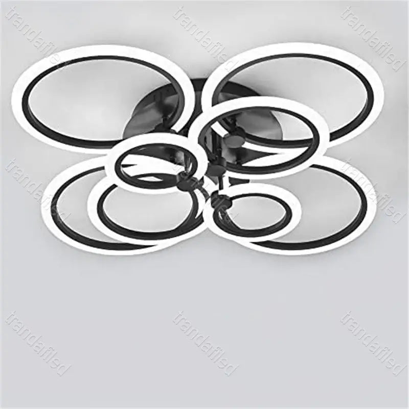 lustra-led-alba-cu-2-brate-design-cercuri-cu-telecomanda-lumina-reglabila-48w