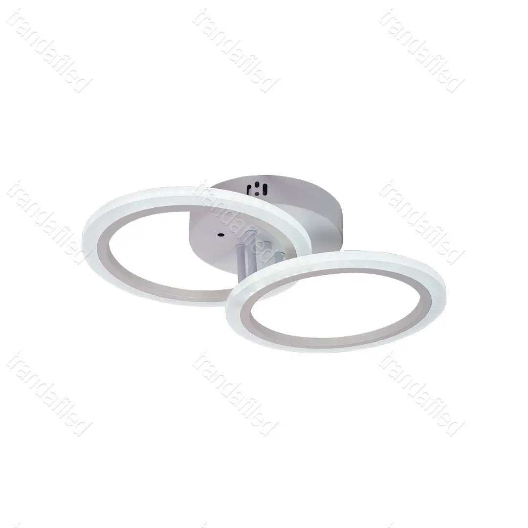 lustra-led-alba-cu-2-brate-design-cercuri-cu-telecomanda-lumina-reglabila-48w