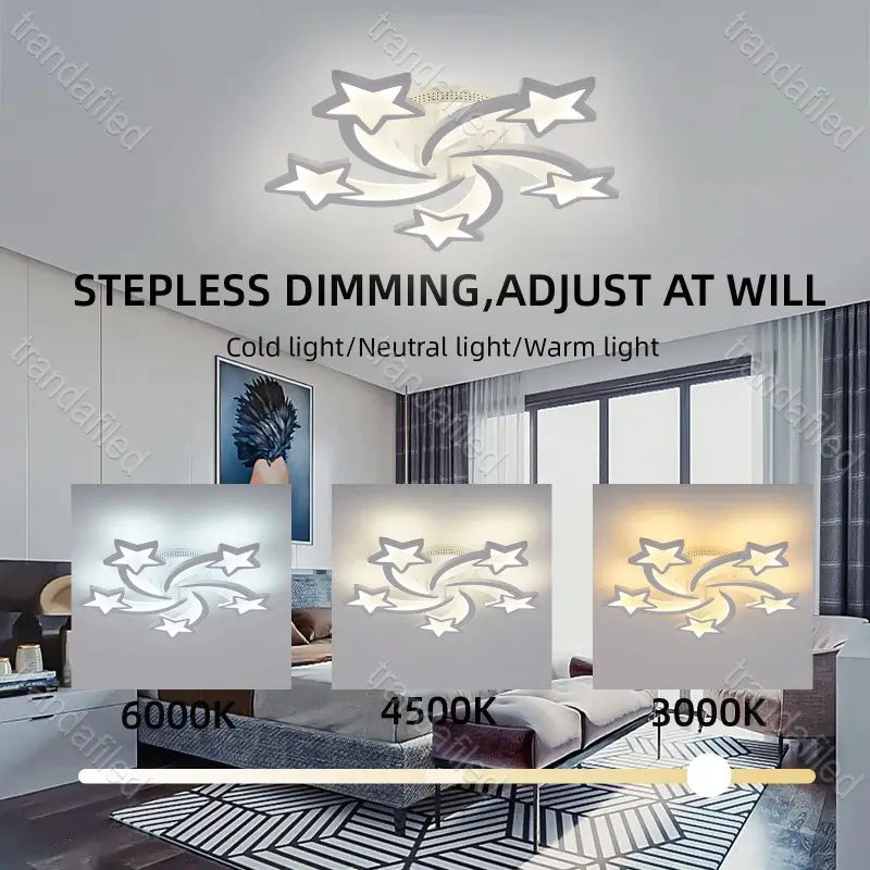 lustra-de-tavan-cu-forma-de-stele-si-lumina-led-alb-cald-design-modern-decor-camera