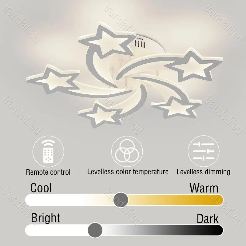 lustra-de-tavan-cu-forma-de-stele-si-lumina-led-alb-cald-design-modern-decor-camera