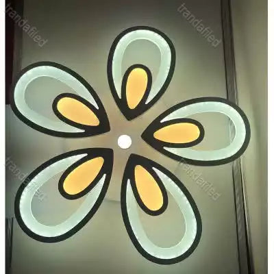 lustra-led-moderna-160w-cu-5-brate-dimabila-si-telecomanda-3-culori-lumina-calda-rece-naturala-diametru-55cm