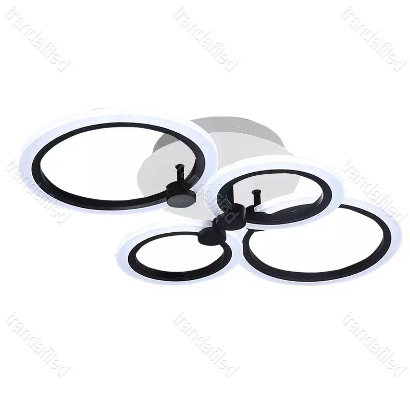 lustra-led-neagra-cu-4-brate-cercuri-moderne-pentru-living-sau-dormitor