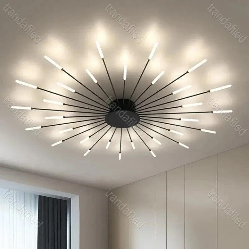 lustra-led-neagra-cu-18-28-42-brate-design-minimalist-modern