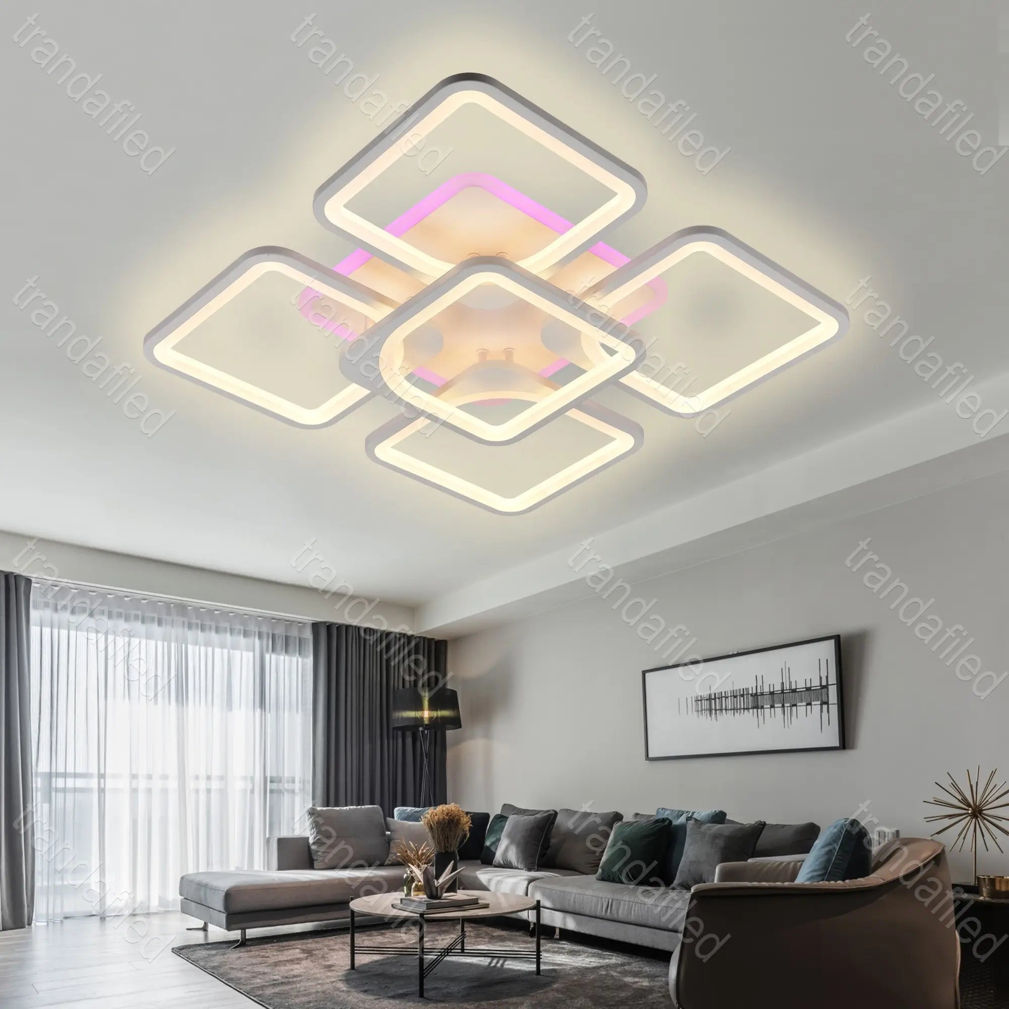 lustra-led-cu-design-patrat-rgb-telecomanda-lumina-reglabila-8859