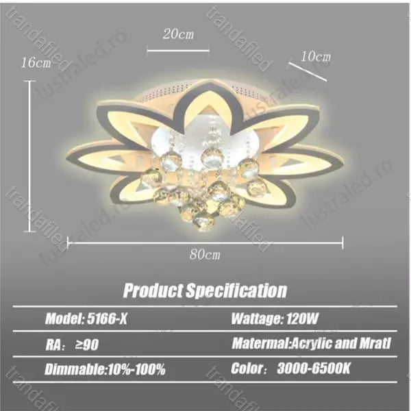 lustra-led-smart-160w-dimabila-telecomanda-aplicatie-cristale-elegante-iluminat-modern