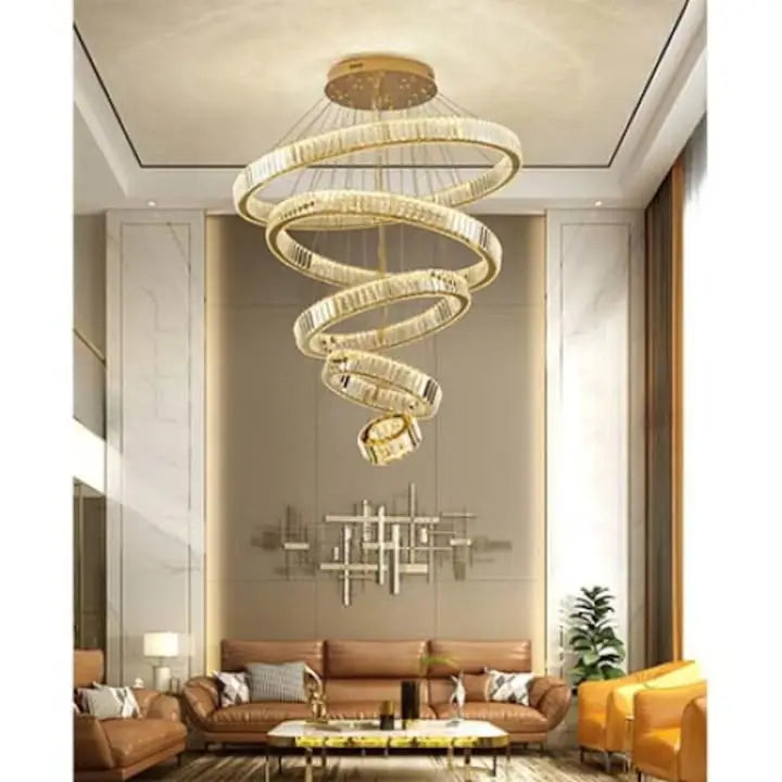 lustra led spirala design modern living dormitor