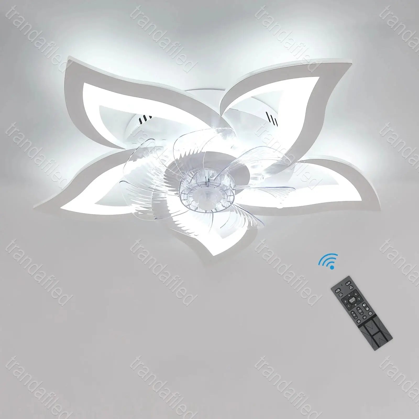 lustra-led-cu-ventilator-8884-5fs-design-floral-cu-telecomanda