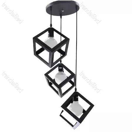Lustra-moderna-din-metal-cu-3-pendule-cubice-negru-E27-design-industrial-pentru-living-sufragerie-bucatarie-8769B