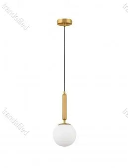 lustra-nordica-led-8007fgd-cu-glob-alb-mat-si-cadru-auriu