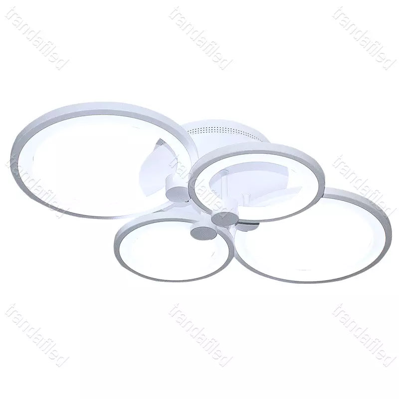 Lustra LED Model Cercuri 8823/8825/8826, cu Telecomanda, 3 Tipuri de Lumina, Intensitate Reglabila - lustra led