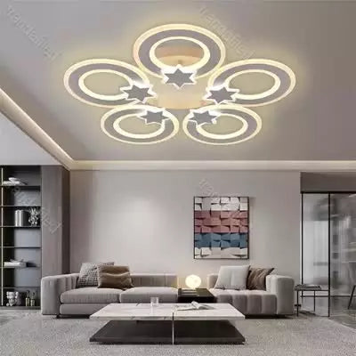 lustra-led-60w-cu-telecomanda-dimabila-3-culori-design-modern-cu-cercuri-si-stele-pentru-tavan-interior