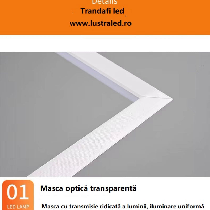 panou-led-slim-48w-595x595x7mm-tavan-casetat-iluminat-birou-modern