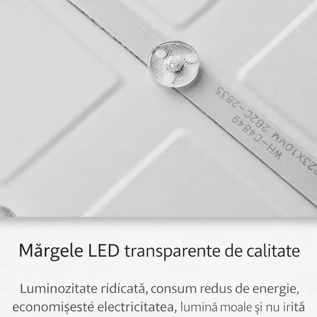panou LED cu lentile transparente luminozitate ridicata fara orbire