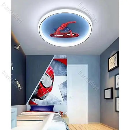 plafoniera-led-rotunda-copii-spiderman-cu-lumina-rece-naturala-calda