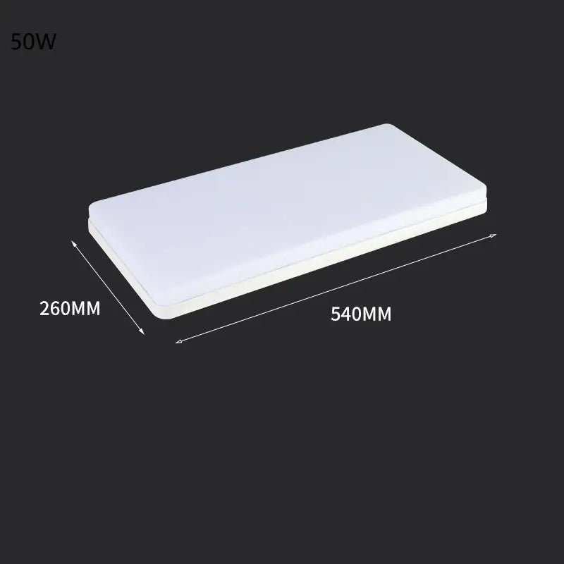 Plafoniera LED rectangulara 50W cu lumina alb rece pentru baie si bucatarie