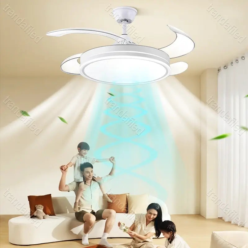 plafoniera-led-ventilator-2013fs-wh-alb-72w-palete-retractabile