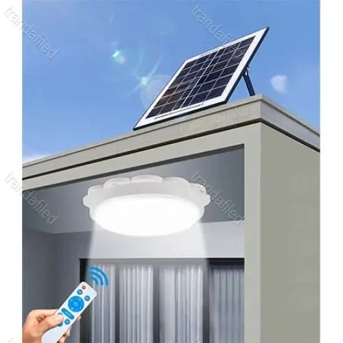 lampă solară LED alb rece pentru curte și foișor