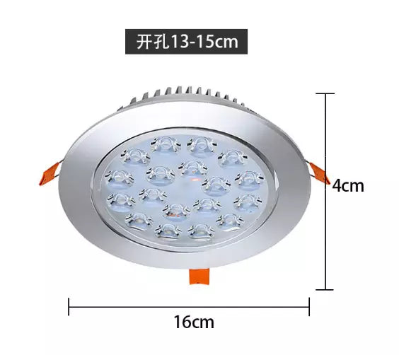 Spot LED 1W / 3W / 5W / 7W / 9W / 12W / 15W / 18W Rotund Mobil Argintiu 220V – Iluminat Modern și Eficient - lustra led