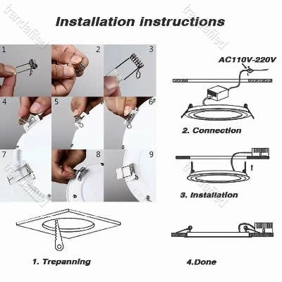Plafonieră-LED-rotundă-încastrabilă-3W-6W-9W-12W-15W-18W-24W-Alb-rece-Alb-cald-Alb-neutru
